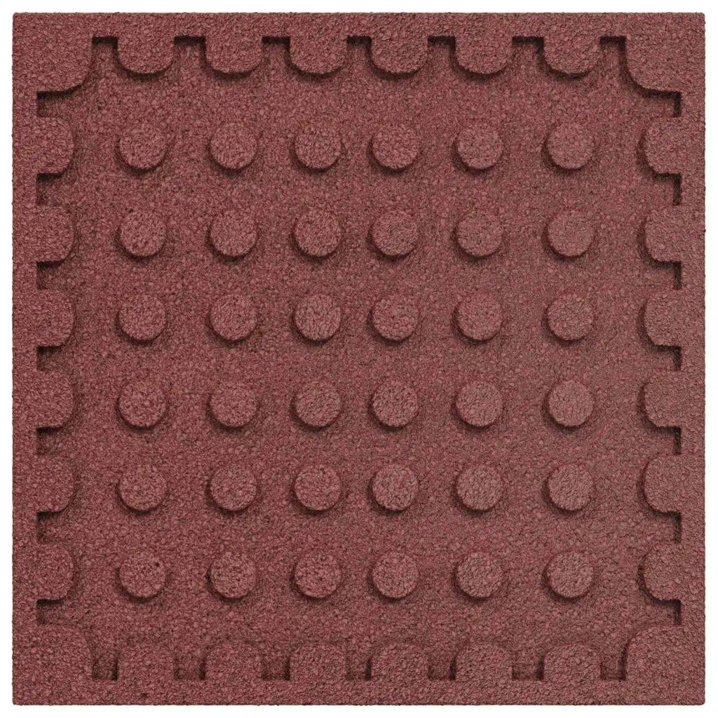 Piastrelle per Protezione dalle Cadute 24 pcs Rosso 50 x 50 cm
