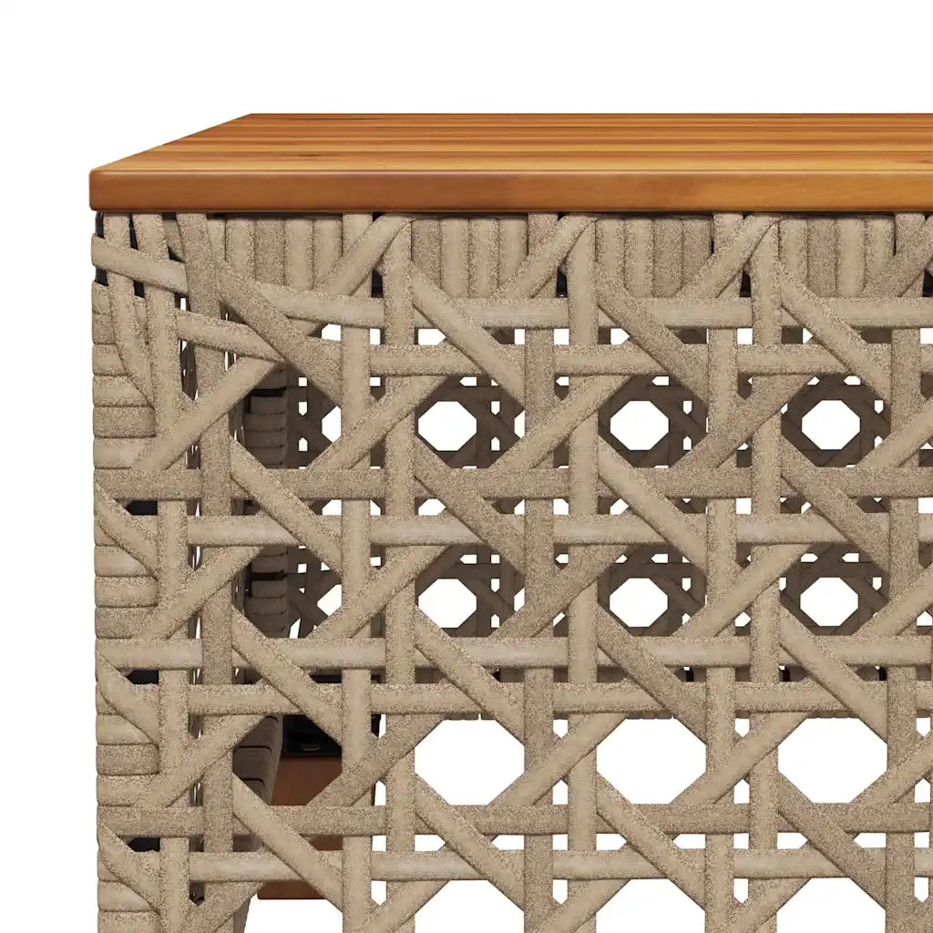 Set Divano da Giardino 9 pz con Cuscini Beige in Polyrattan 3261898