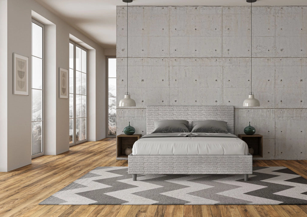 Letto Matrimoniale 160x190 cm Senza Rete Adele Aragona 1 Bianco