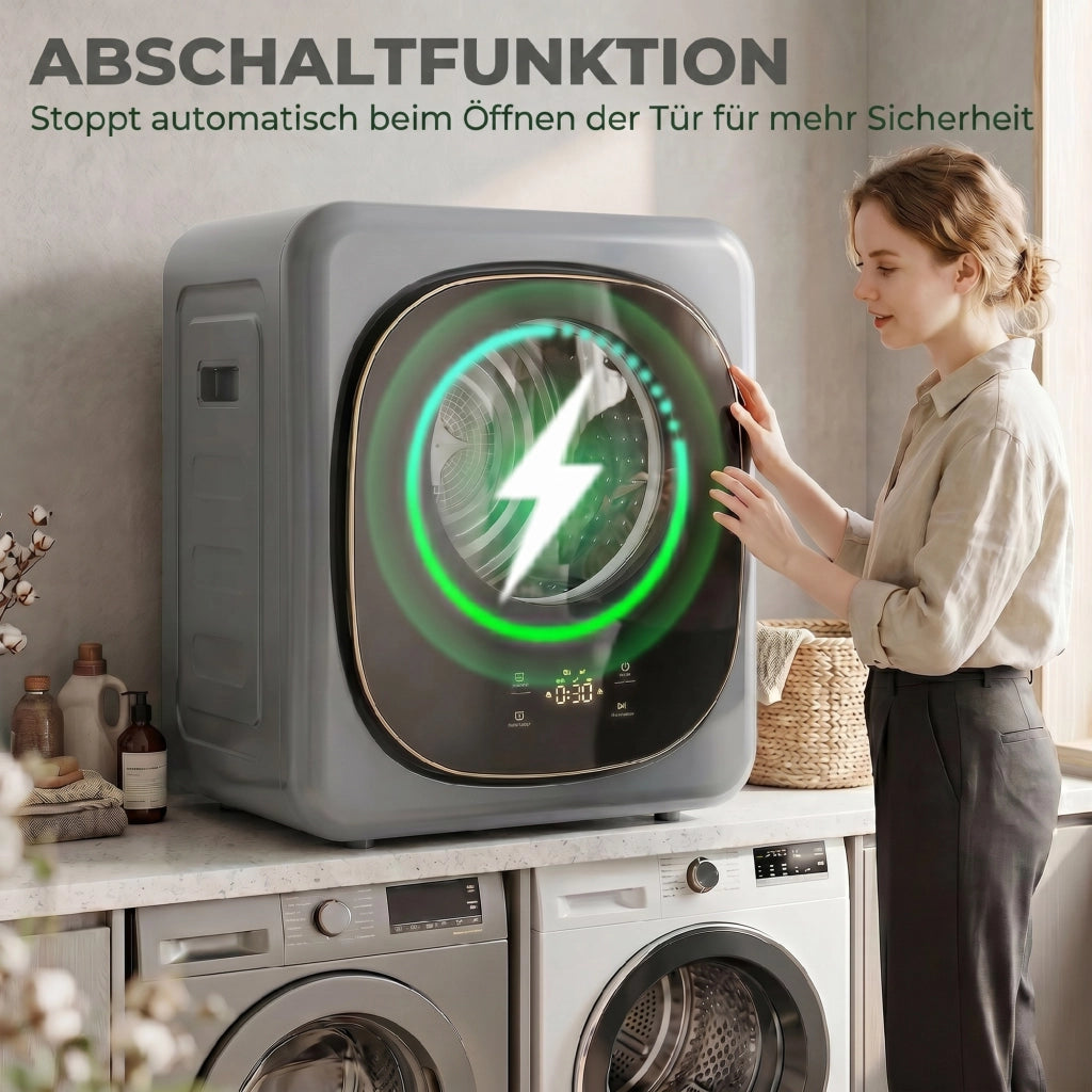 Asciugatrice 4 kg ¨C Xylo ¨C Compatta 5 Programmi Timer Grigio Nero
