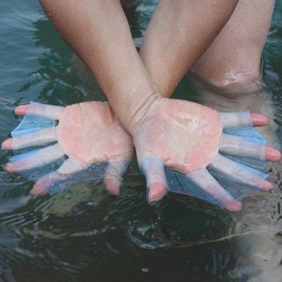 Manubrio per nuoto - Manopole per nuoto - Comodo e flessibile - Blu - Snorkeling - Ideale per principianti e esperti - Adulti