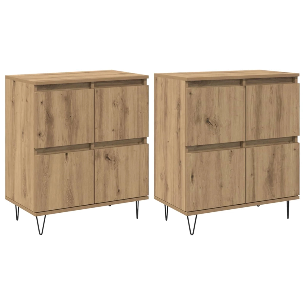 Sideboards 2 pcs rovere artigianale 3394534