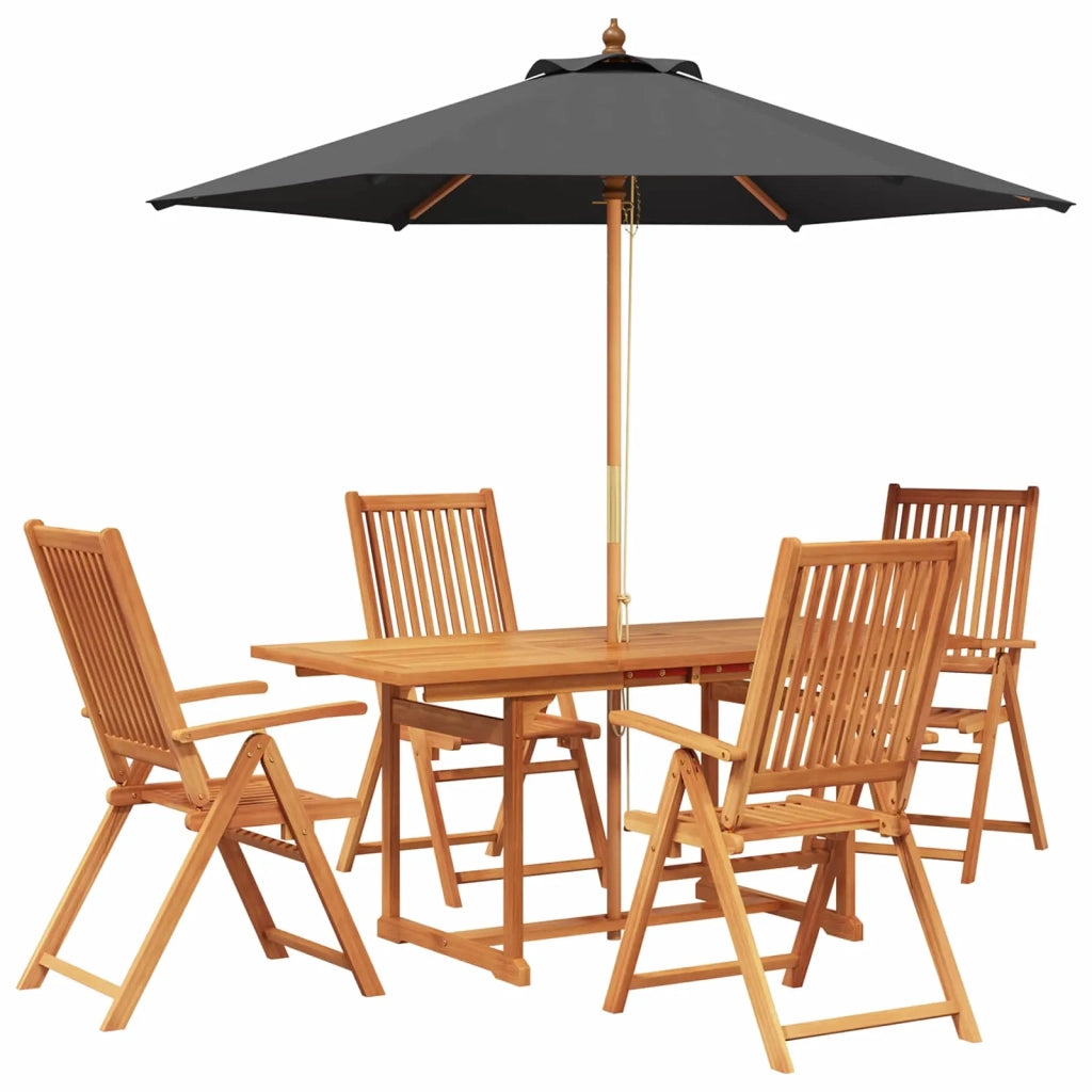 Set da pranzo da esterno con ombrellone 6 pz 3438531