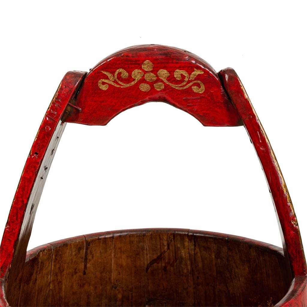 Cubo di legno rosso 34x34x55h cm