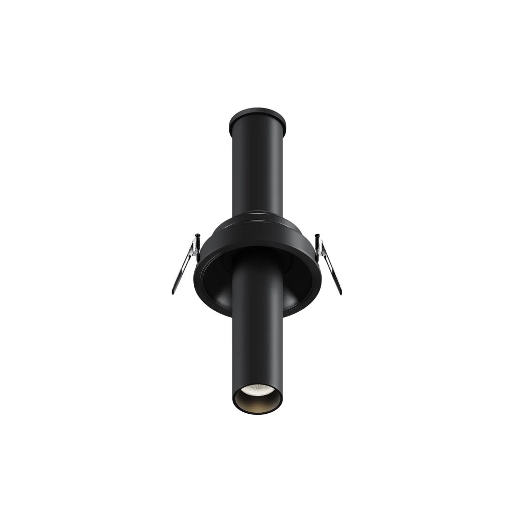 Maytoni Lampada da incasso Focus T 1 luce LED integrato nero alluminio