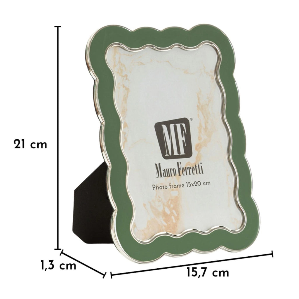 Portafoto VKH1014, Verde, Metallo, 15,7x1,3x21,1 cm