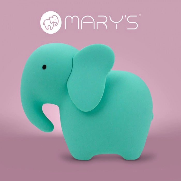 Lampada notte LED ricaricabile elefante turchese Mary's