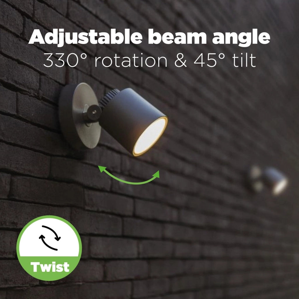 Applique esterna Explorer LED 5W antracite IP54 Lutec