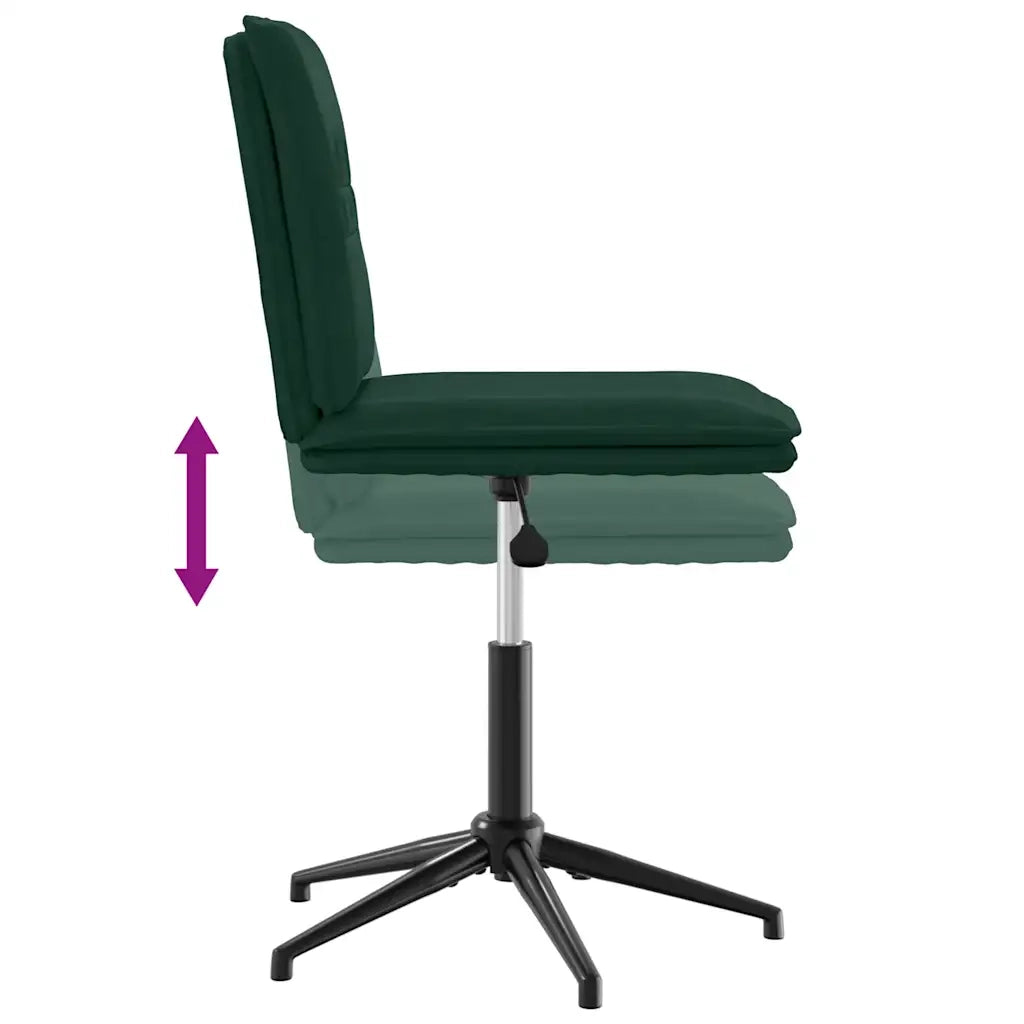 Sedie da Pranzo 2 pz Verde Scuro in Velluto 3315369