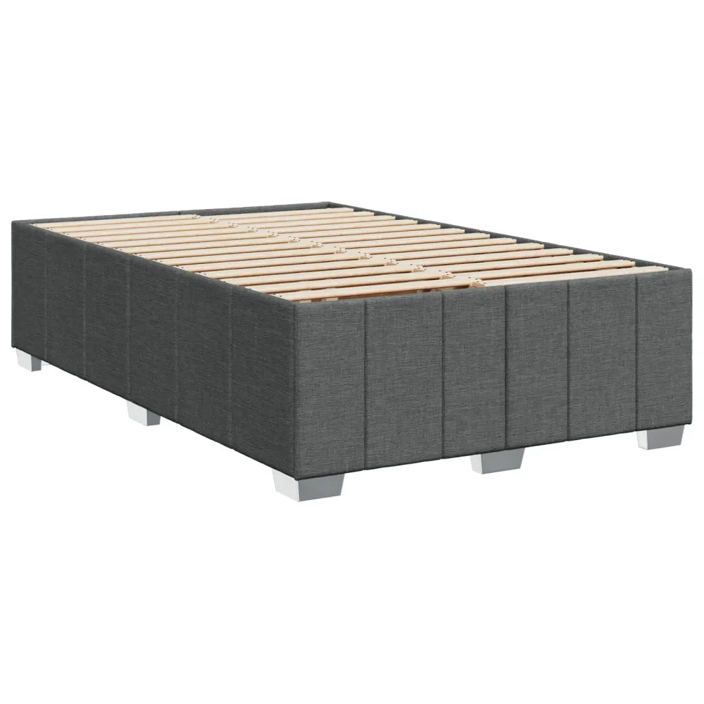 Letto matrimoniale | Letto per adulti | Giroletto senza Materasso Grigio Scuro 120x200 cm Tessuto