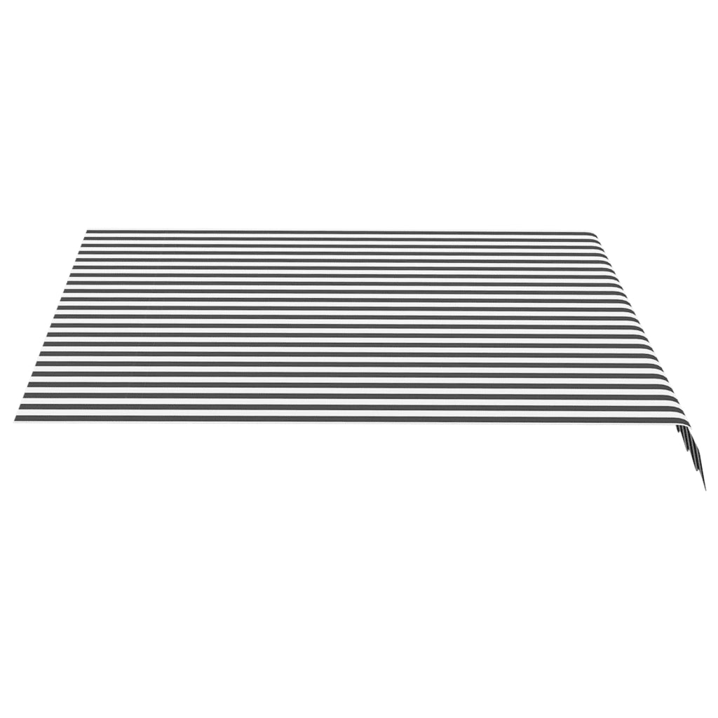 Tessuto di Ricambio per Tenda da Sole Antracite e Bianco 3x2,5m 311985