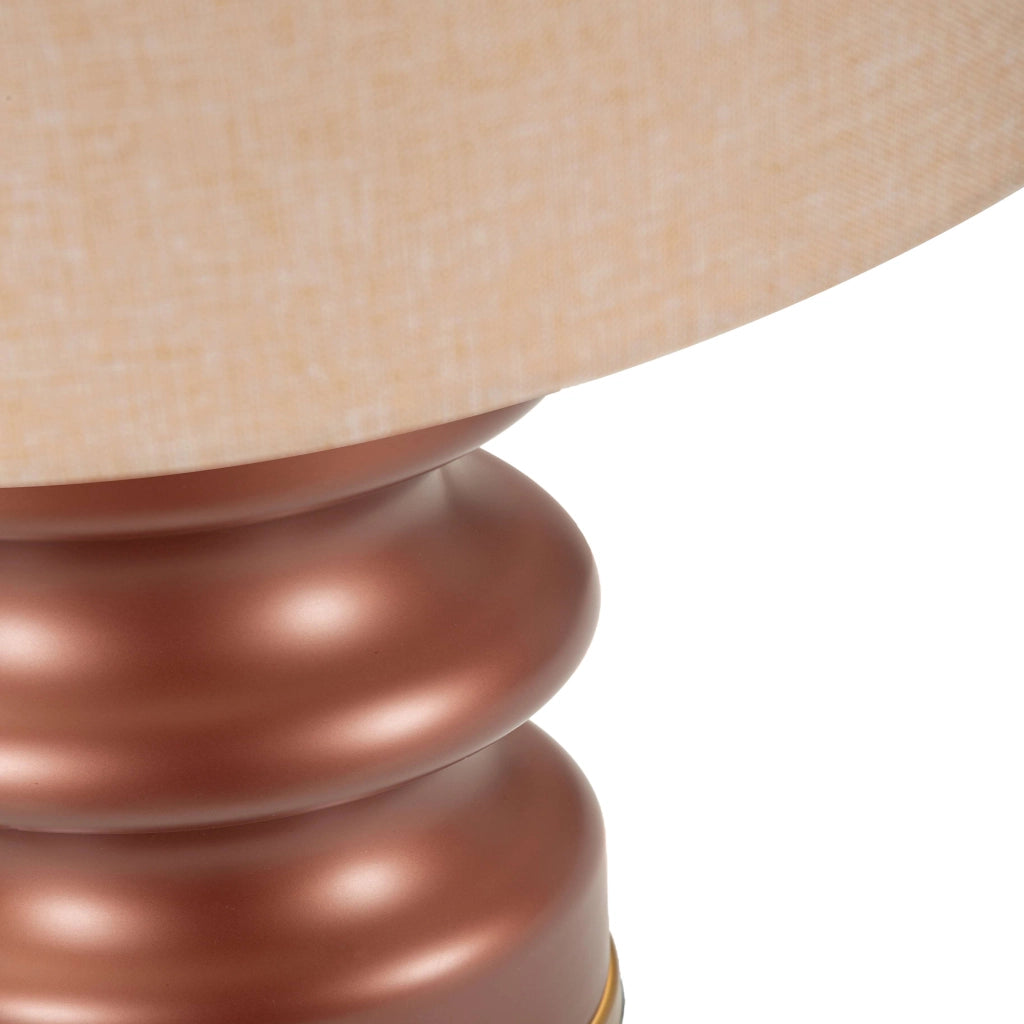 Toberm, Lampada da Tavolo Necessaria 1 Lampadina, Rosa
