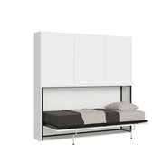 Letto singolo a scomparsa Kando comp.D bianco frassino