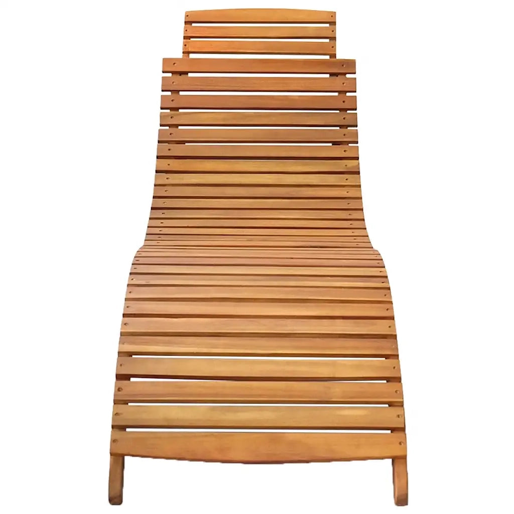 Lettini Prendisole 2 pz con Cuscini in Legno Massello d'Acacia 3077370