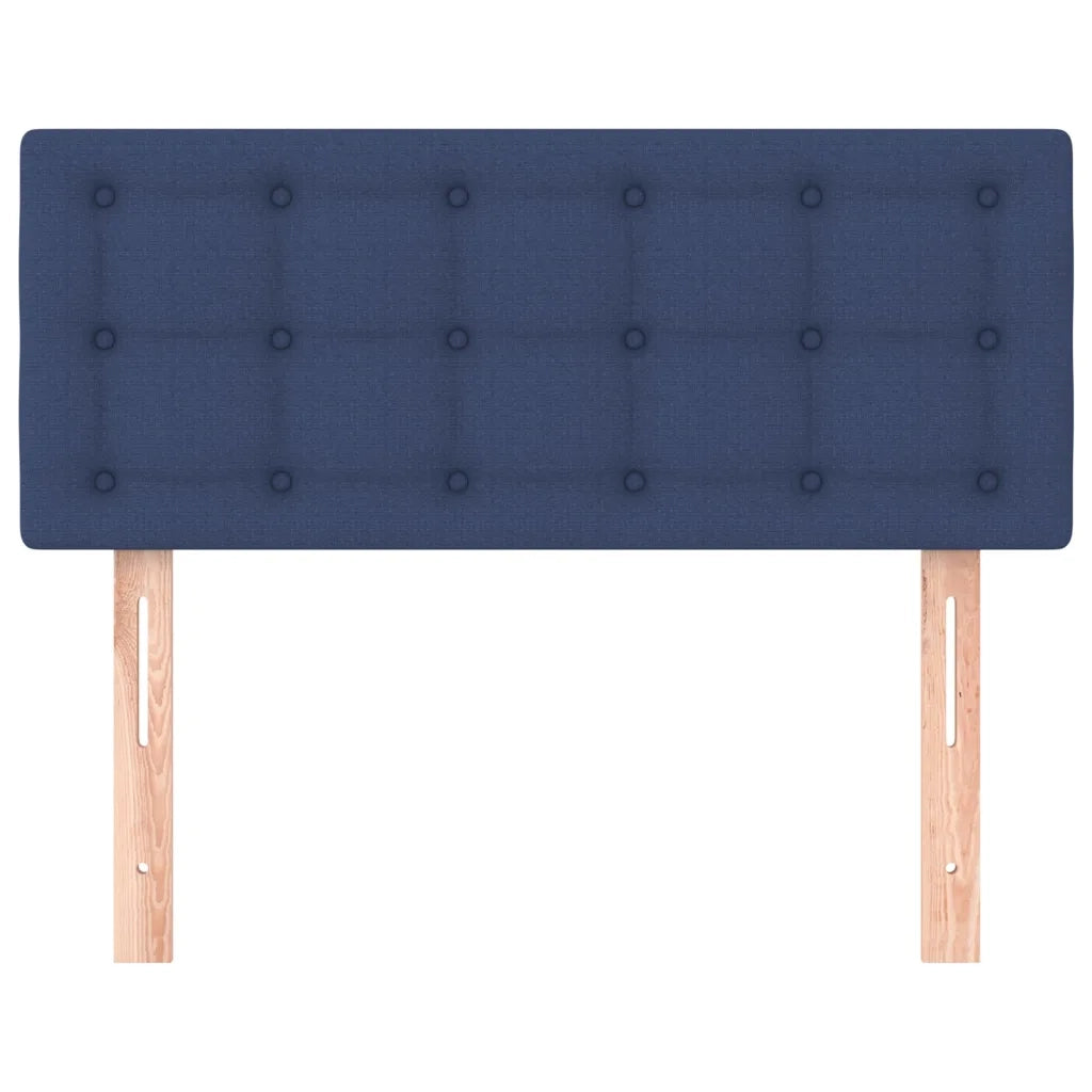 Testiera | Testata Blu 100x5x78/88 cm in Tessuto