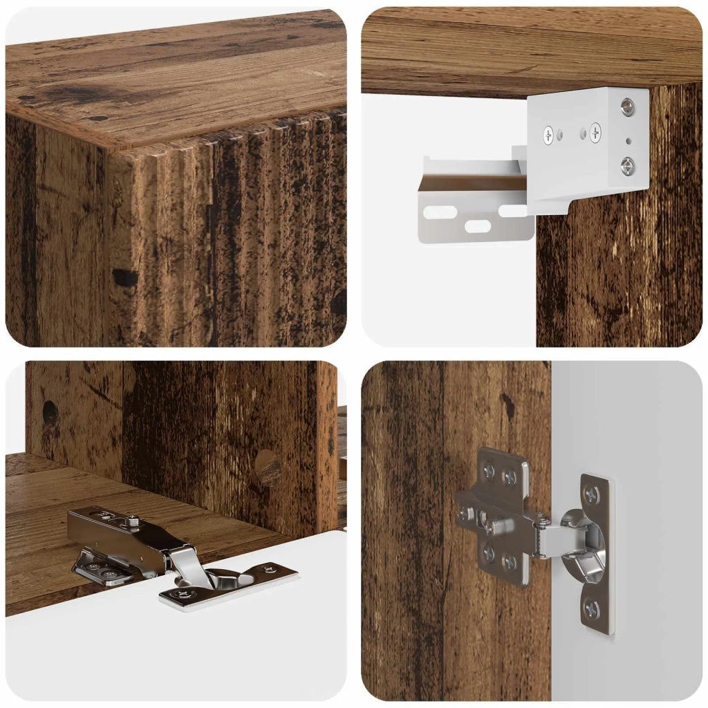 Set mobile TV 6 pcs Legno vecchio Legno multistrato 3409067