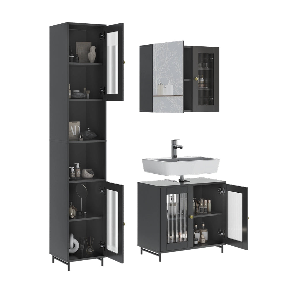 Vicco  Grigio 3 parti con colonna