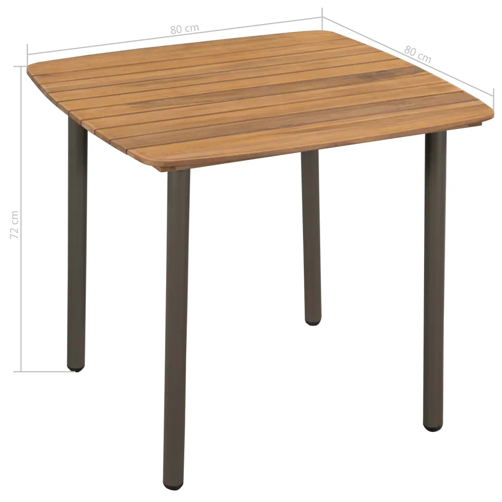 Set Mobili da Pranzo per Giardino 3 pz Polyrattan Marrone 3072481