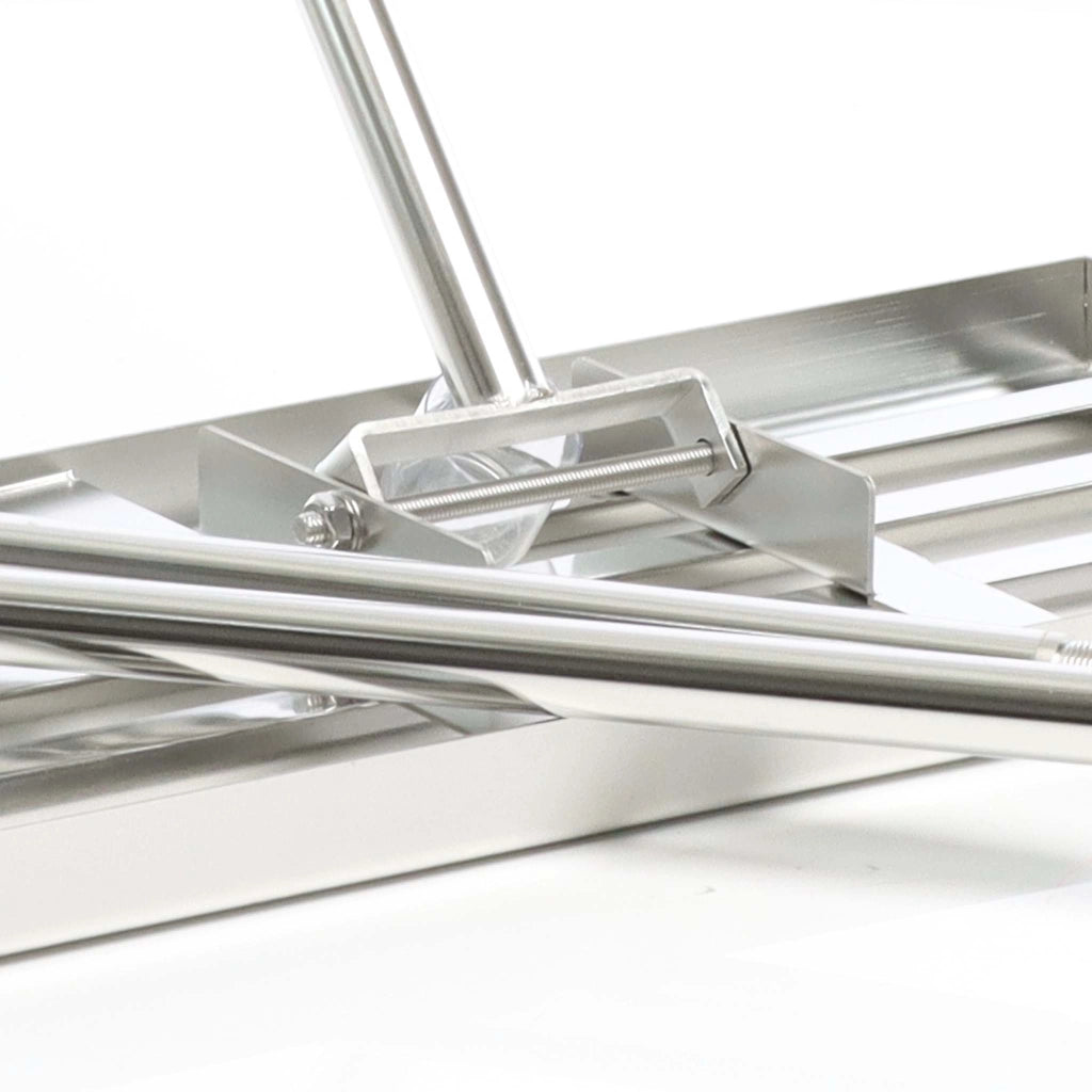 Rastrello livellante acciaio inox con manico incl. Taglia XL Livellatore prato Livellamento