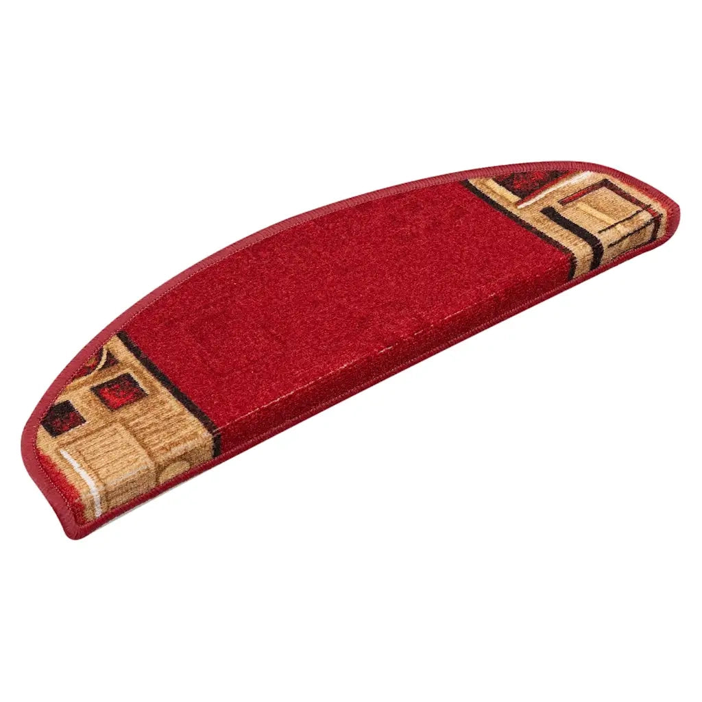 Tappetini Autoadesivi per Scale 15 pz Rossi 65x21x4 cm 322410