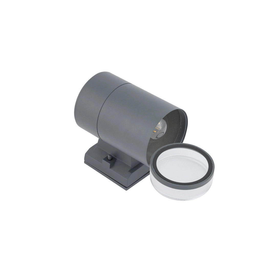 Applique esterna tonda grafite E27 25W Nowodvorski ROCK PRO
