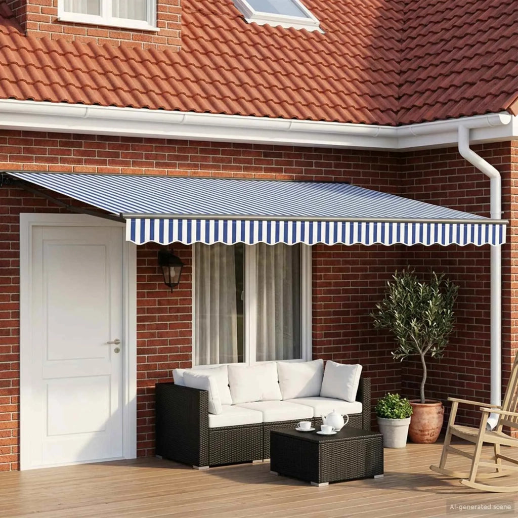 Cornice per Tenda Manuale con LED 4,5 × 3 m 3420876