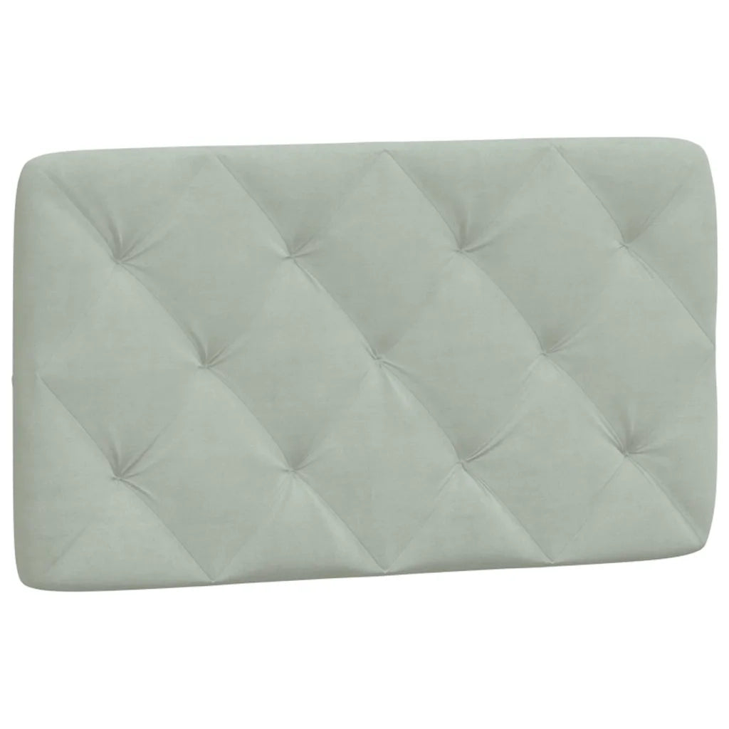 Letto con Materasso Grigio Chiaro 80x200 cm in Velluto