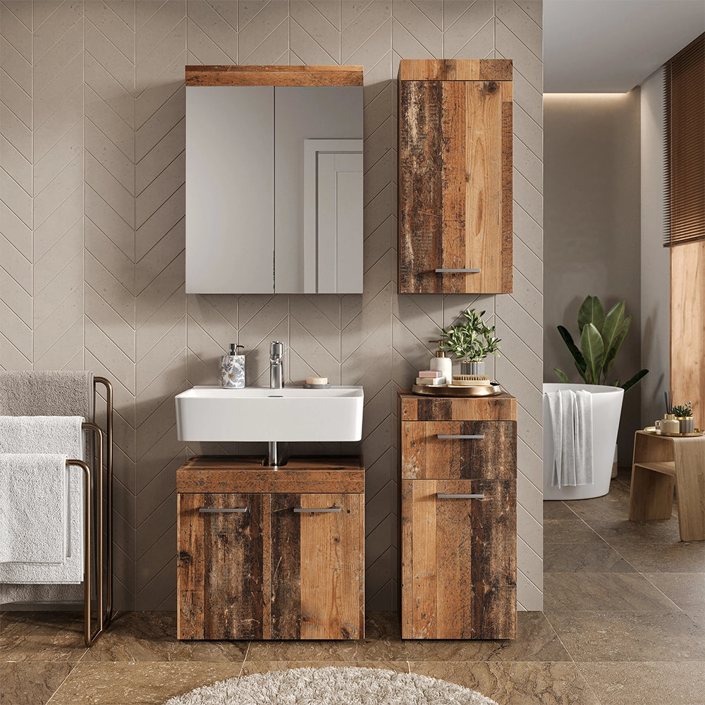 Vicco Set di mobili da bagno Oldstyle 4 parti