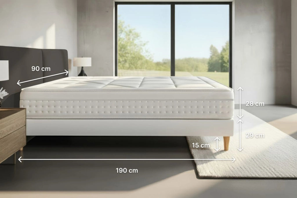 Materasso e base 90x190 cm - Vingt-Huit