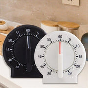 Timer a due pezzi per studio - 1 & 5 & 60 minuti - per bambini e studenti (Nero/Bianco)