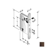 Serratura Patent Mm 8X70 E25 Bt Bronzata Gb