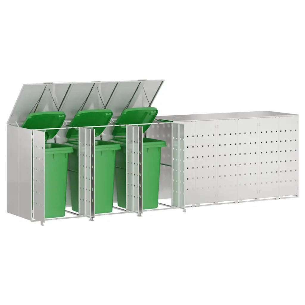 Contenitore per Rifiuti per 3 Bidoni 340 x 77.5 x 115.5 cm 3394792
