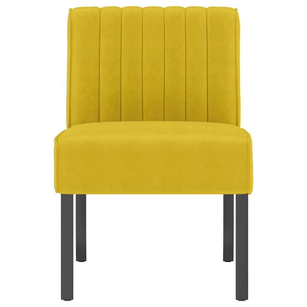 Sedia Pantofola Gialla in Velluto 352455