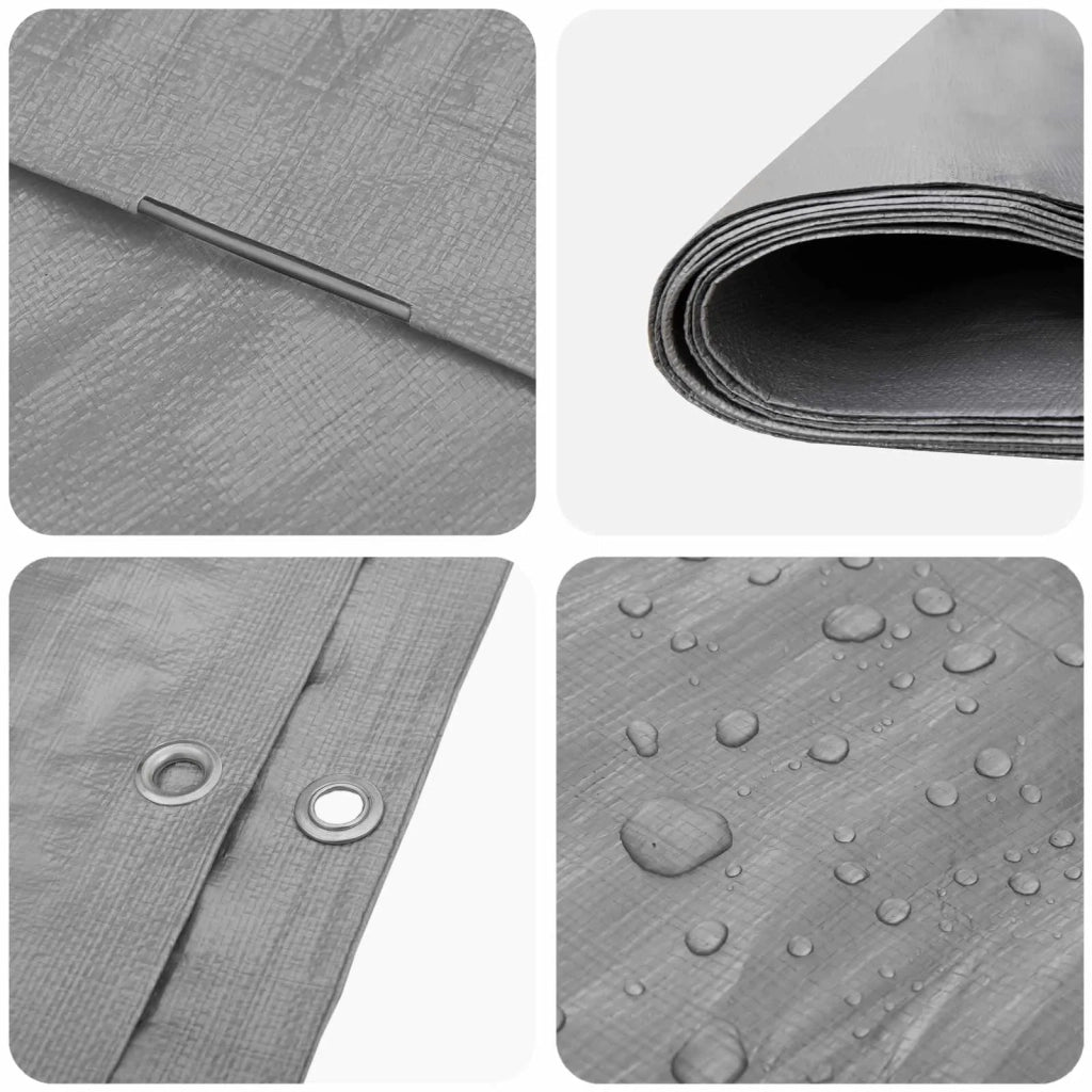 Telo con Occhielli Grigio Chiaro 3 x 6 m 180 gsm PE 42039307