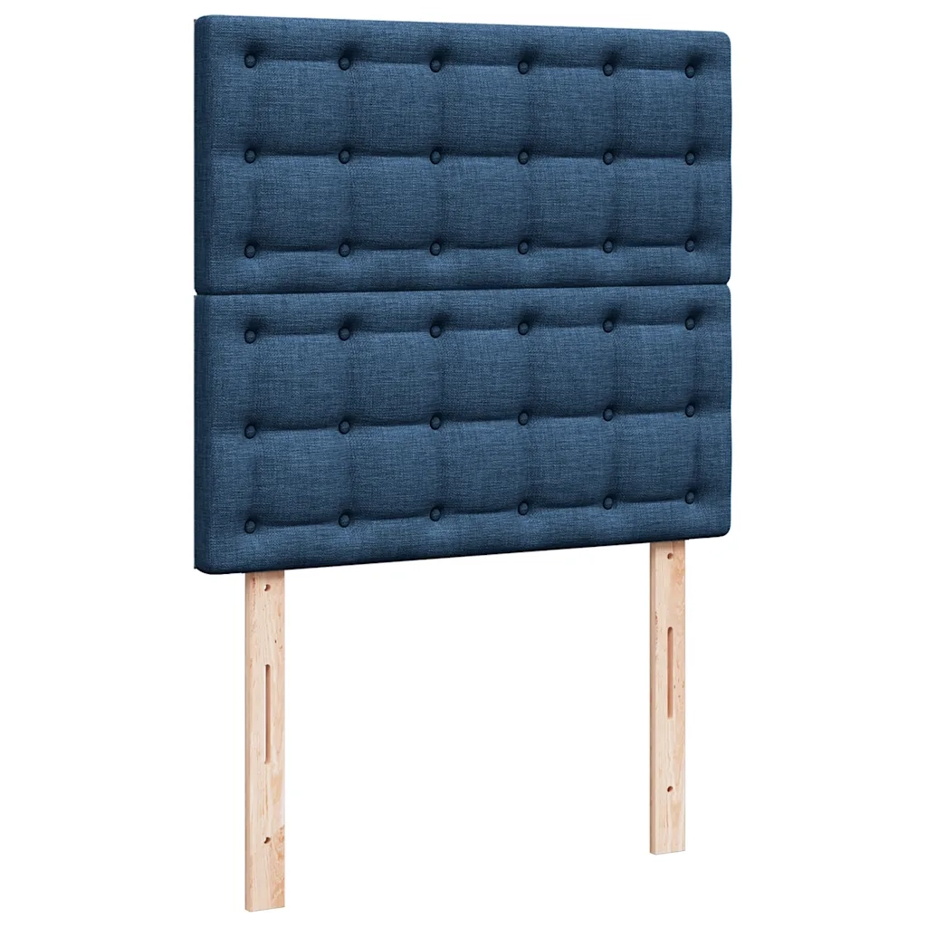 Giroletto a Molle con Materasso Blu 90x190 cm in Tessuto 3291931