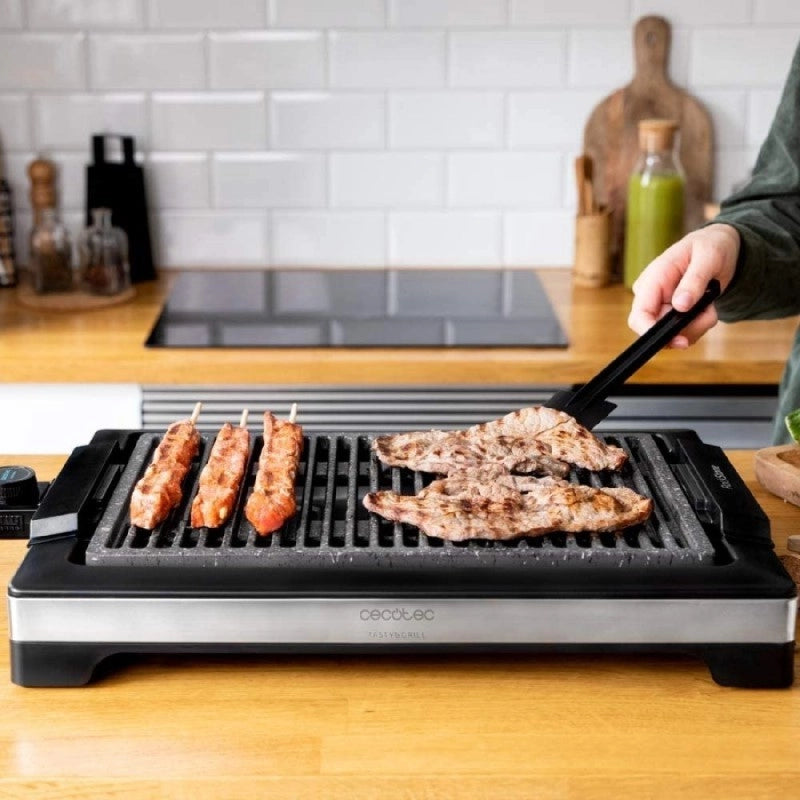 CECOTEC 03096 - Piastra da cucina Tasty&Grill 2000 Inox LineStone