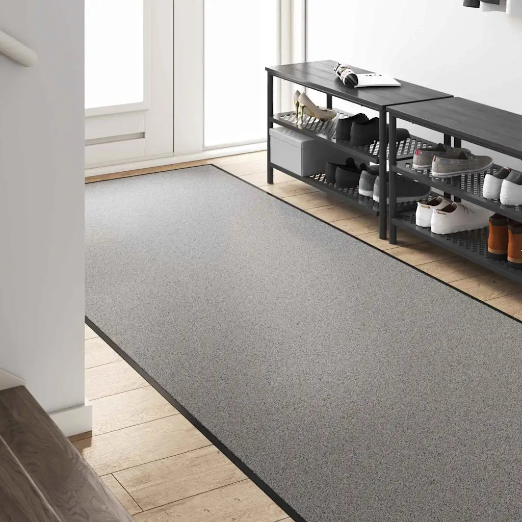 Zerbino | Tappetino Grigio e Nero 120 x 250 cm 100% Poliammide