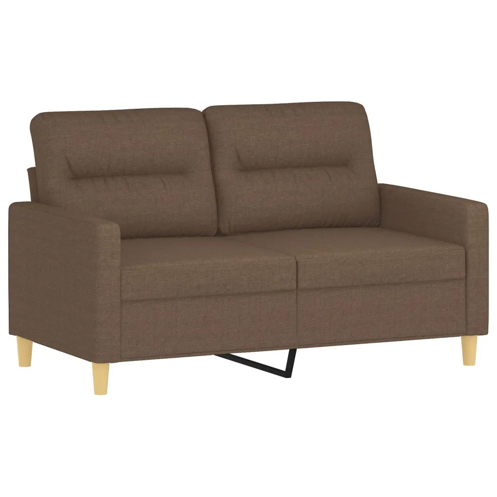 Set di Divani 3 pz con Cuscini Marrone in Tessuto 3201555