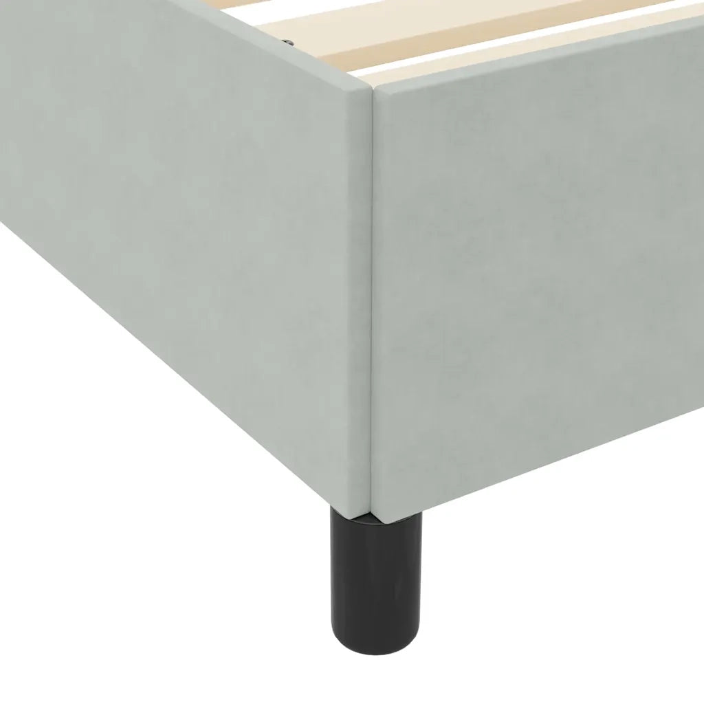 Struttura del letto-Giroletto Grigio chiaro 90 x 200 cm Tessuto 461926
