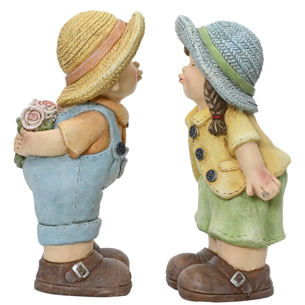 STATUETTA BIMBO/BIMBA H38,5CM RESINA COLORATA
