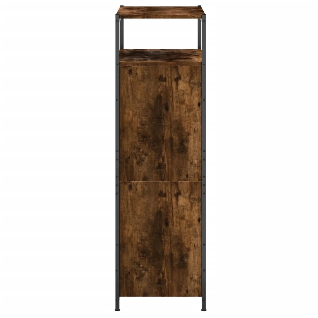 Scarpiera mobiletto portascarpe mobile per ingresso/corridoio/soggiorno 60 x 34 x 112 cm legno ingegnerizzato marrone 02_0021571