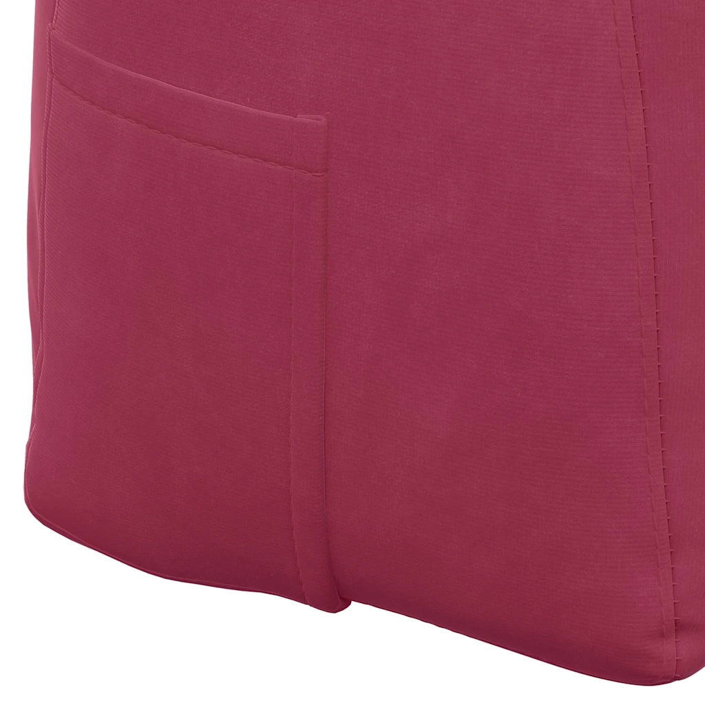 Cuscino per Schiena Rosso Vino 180 x 24 x 50 cm Velluto 42014579