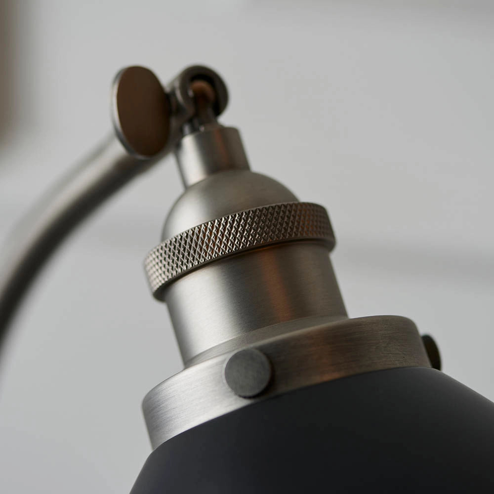 Lampada da scrivania vintage nera E14 Endon Franklin
