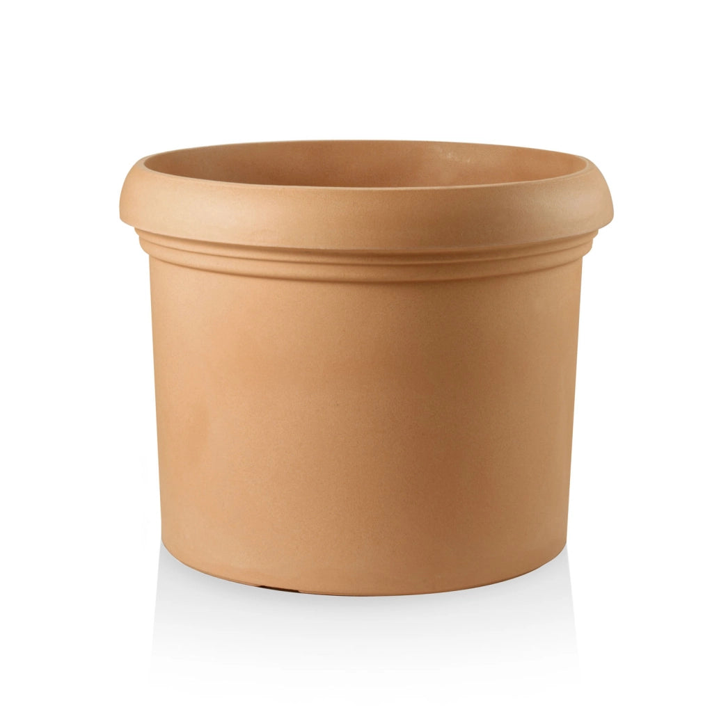 Vaso Cilindro Vicenza Taglia: 38, Colore: Terracotta Anticato, Materiale: Polietilene
