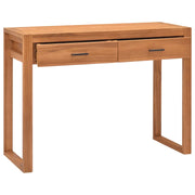 Scrivania | Tavolo da Ufficio con 2 Cassetti 100x40x75 cm in Legno di Teak