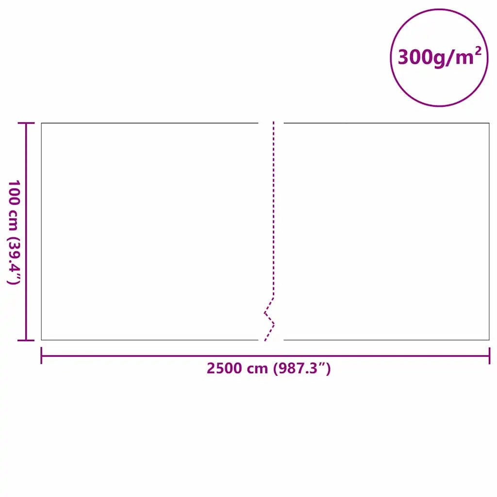 Tessuto per Laghetti Grigio 1 x 25 m Poliestere e Cotone 4013440