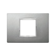 VIMAR EIKON - PLACCA CLASSIC 2M CEN ARGENTO MATT