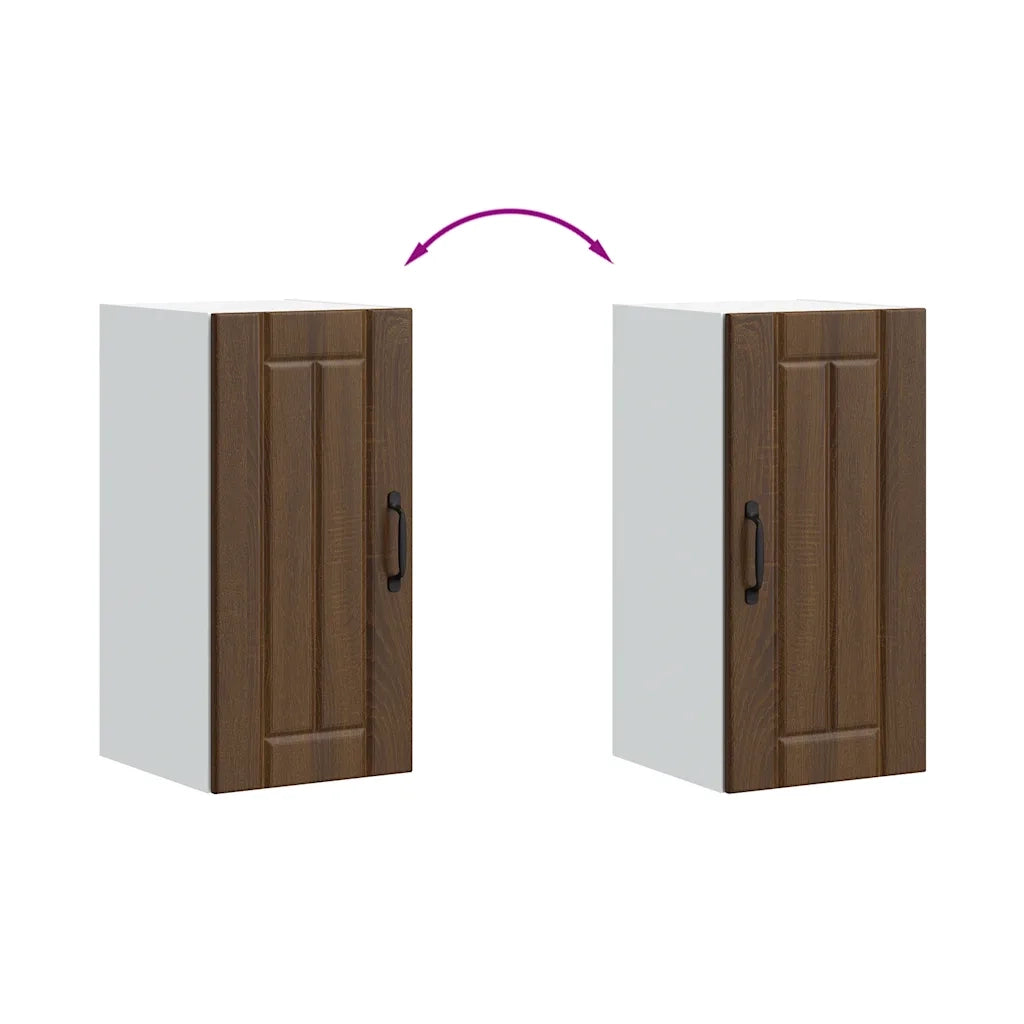 Pensile da Cucina Lucca Rovere Marrone in Legno Multistrato 853784
