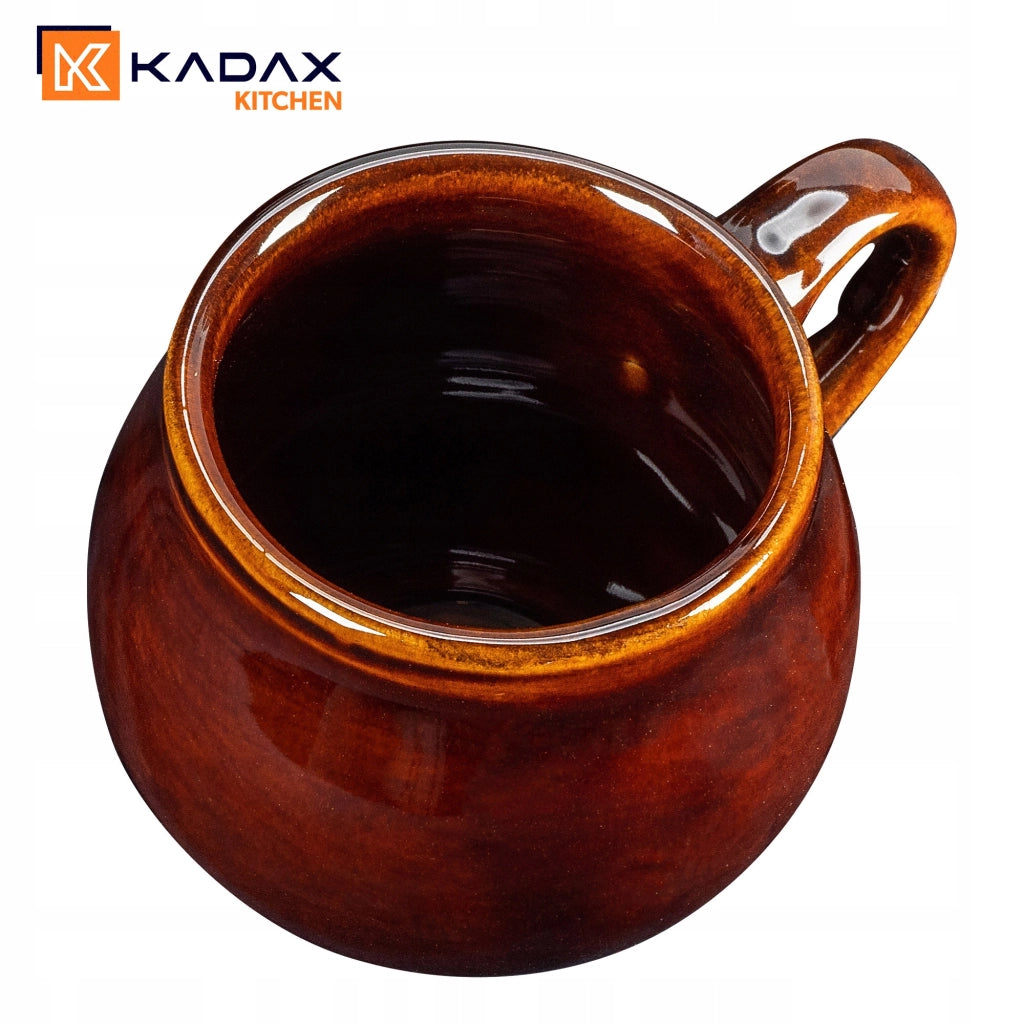 Tazza da vin brulé KADAX da 300 ml in gres con manico, ideale come regalo. Ceramica