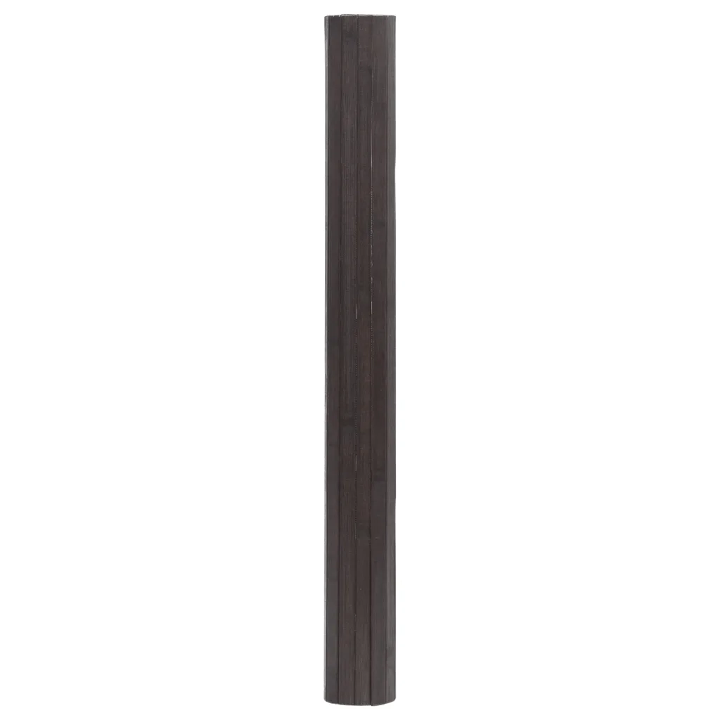 Tappeto del soggiorno | Tappeto Rettangolare Marrone Scuro 60x300 cm in Bamb¨´